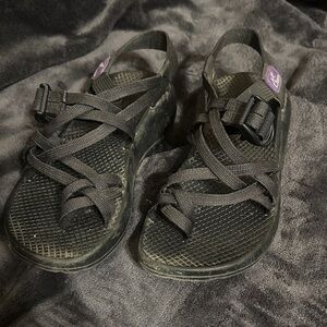 Chaco Black Strappy Sandals